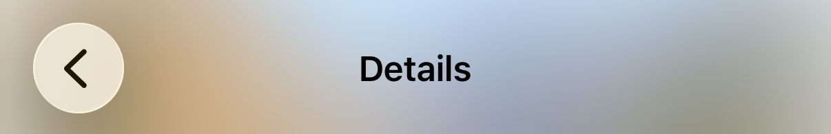 Header blur effect regular